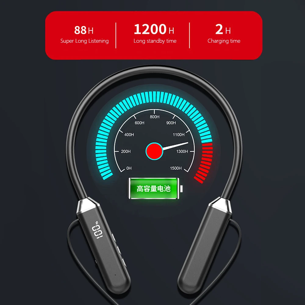 Беспроводные наушники Olaf с шейным ободом Bluetooth 5 2 TWS магнитная гарнитура громкой