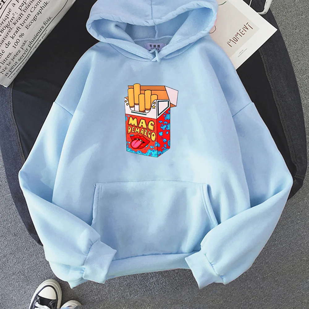 

Macc Demarcoo Hoodies Men Vintage Sweatshirts Pullovers Funny Printed Cartoon Sportswear Long-sleeved Loose and Popular Blouse