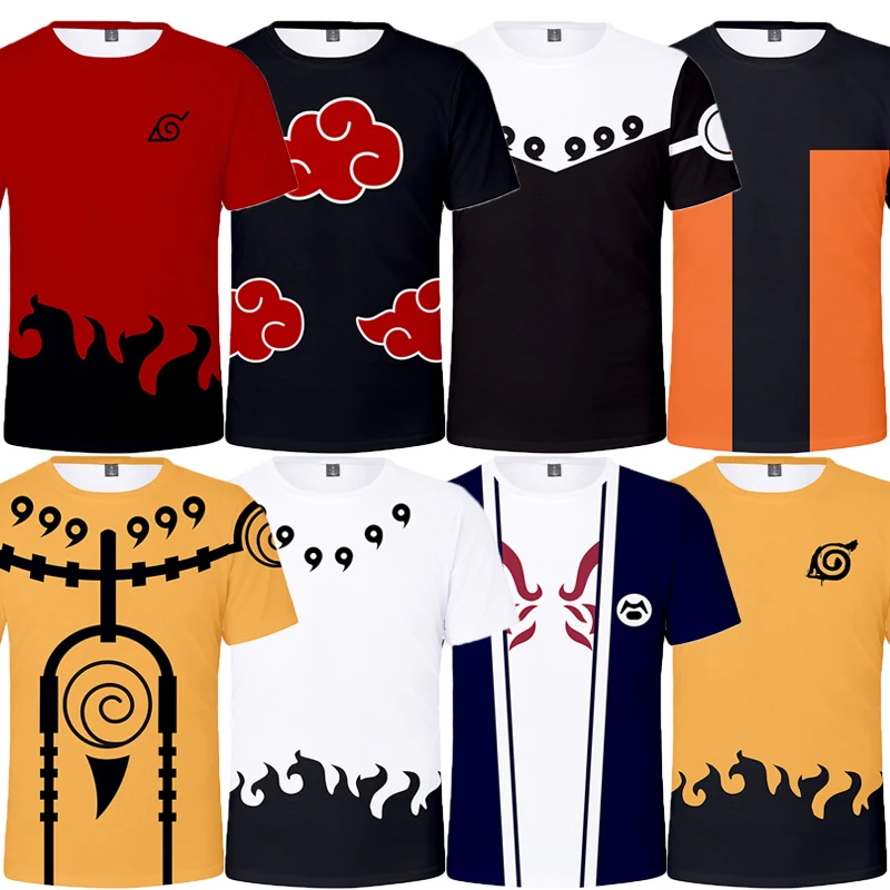 

Naruto KURAMA T Shirts Cotton Children Akatsuki Clothes Short Sleeve Summer Tops Boys Digital Birthday Girl Gift
