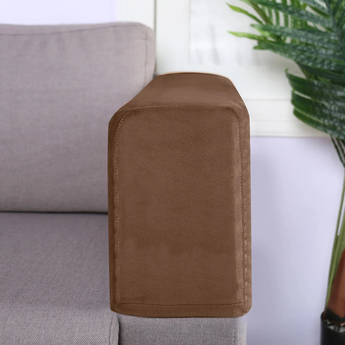 

2 Pcs Armrest Protector Protective Cloth Double Chaise Sofa Thicken Elastic Double Chaise