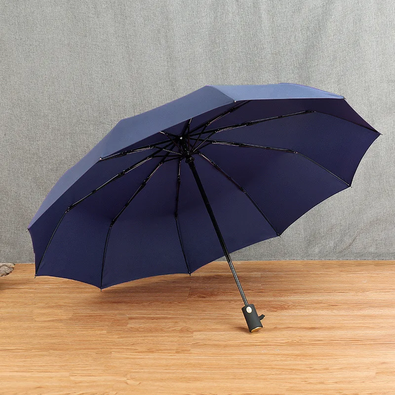 

Household Fully Automatic Rain High Quality Umbrella Big Strong Fashion Windproof Men And Women Gentle Folding Compact