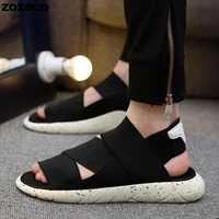 stretch fabric sandals outdoor lightweight beach shoes breathable men sandals garden shoes summer casual couple clogs big size