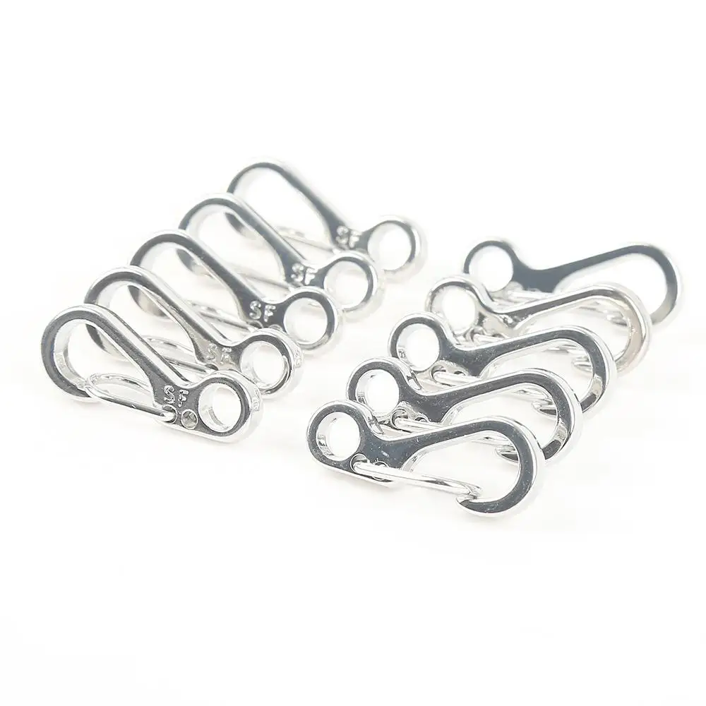 

10pcs Outdoor Mini SF Spring Backpack Clasps Climbing Carabiners Equipment Survival EDC Hook Keychain Buckle Clip Sports Tools
