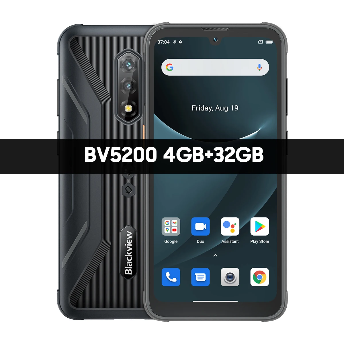 6.1 Inch HD+ Display Blackview BV5200 Smartphone 4GB 32GB NFC Moblie Phone 5180mAh Battery Android 12 MT6761 Rugged Cellphones