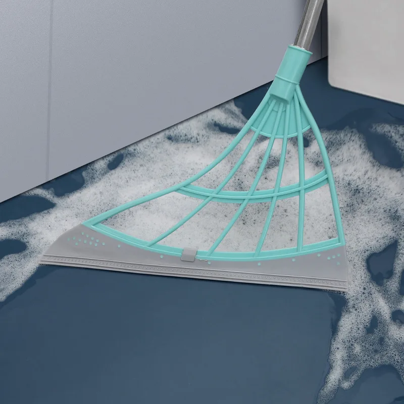 Резиновая щетка с ручным нажимом Швабра Волшебная скребок для мытья пола