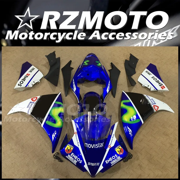 

Injection Mold New ABS Whole Fairings fit for YAMAHA YZF- R1 2012 2013 2014 12 13 14 Bodywork set Movistar