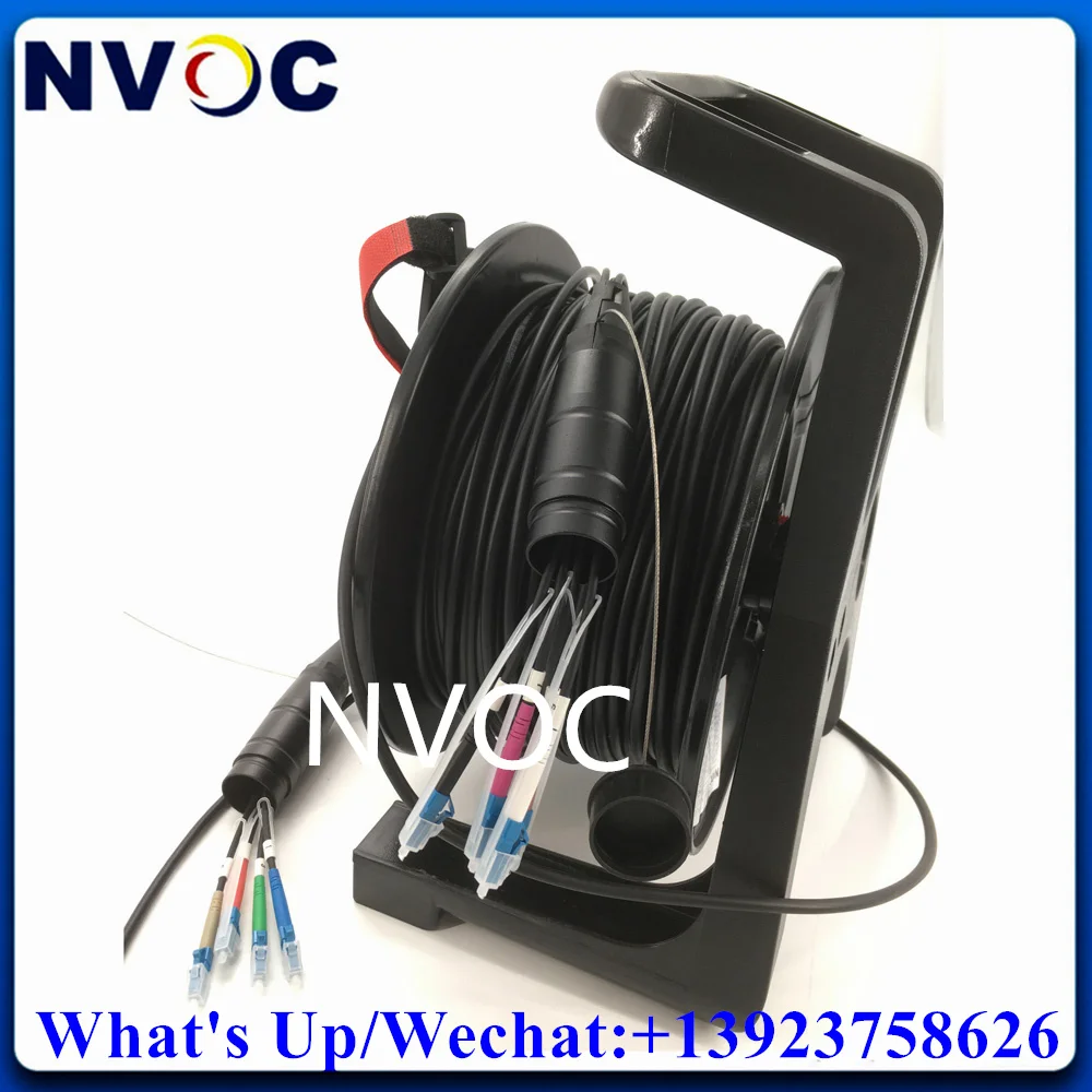 Полевой Тактический волоконно-оптический коннектор G657A1 16 ядер 200 м М с барабаном