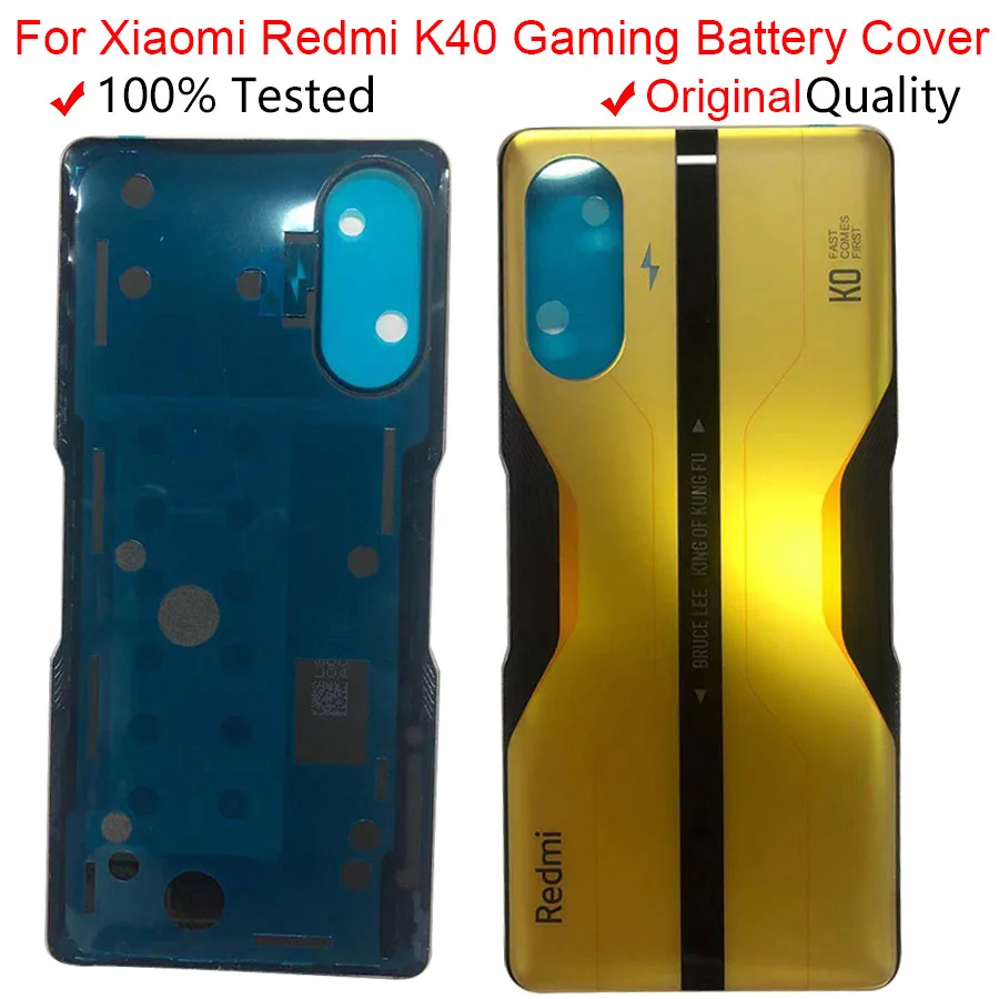 

Оригинальная задняя крышка для Xiaomi Redmi K40, чехол для игрового аккумулятора, задняя крышка корпуса для Redmi K40 Gaming Edition, задняя крышка, чехол