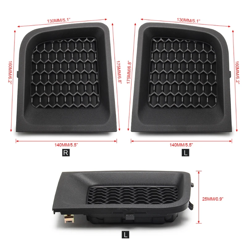 1 пара решетка для переднего и нижнего бампера автомобиля 15-17 |