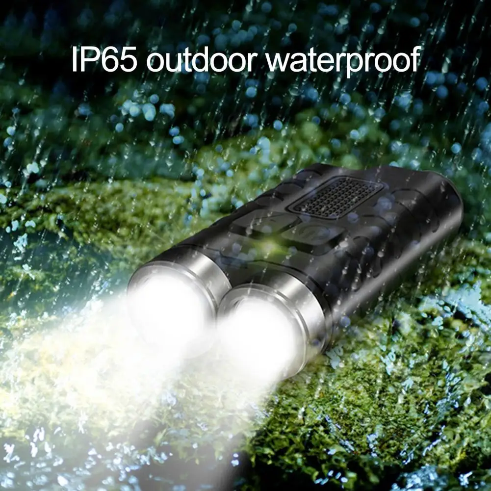 

Mini Flashlight 1 Set Practical Long Beam Distance Compact Size LED Keychain Portable Flashlight with Magnet for Travel