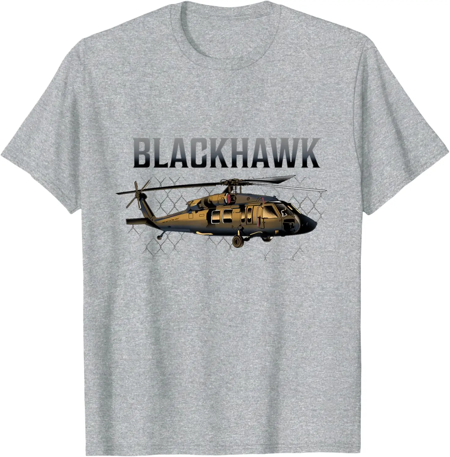 Футболка Blackhawk Military Helicopter Air Force с коротким рукавом повседневные рубашки из 100%