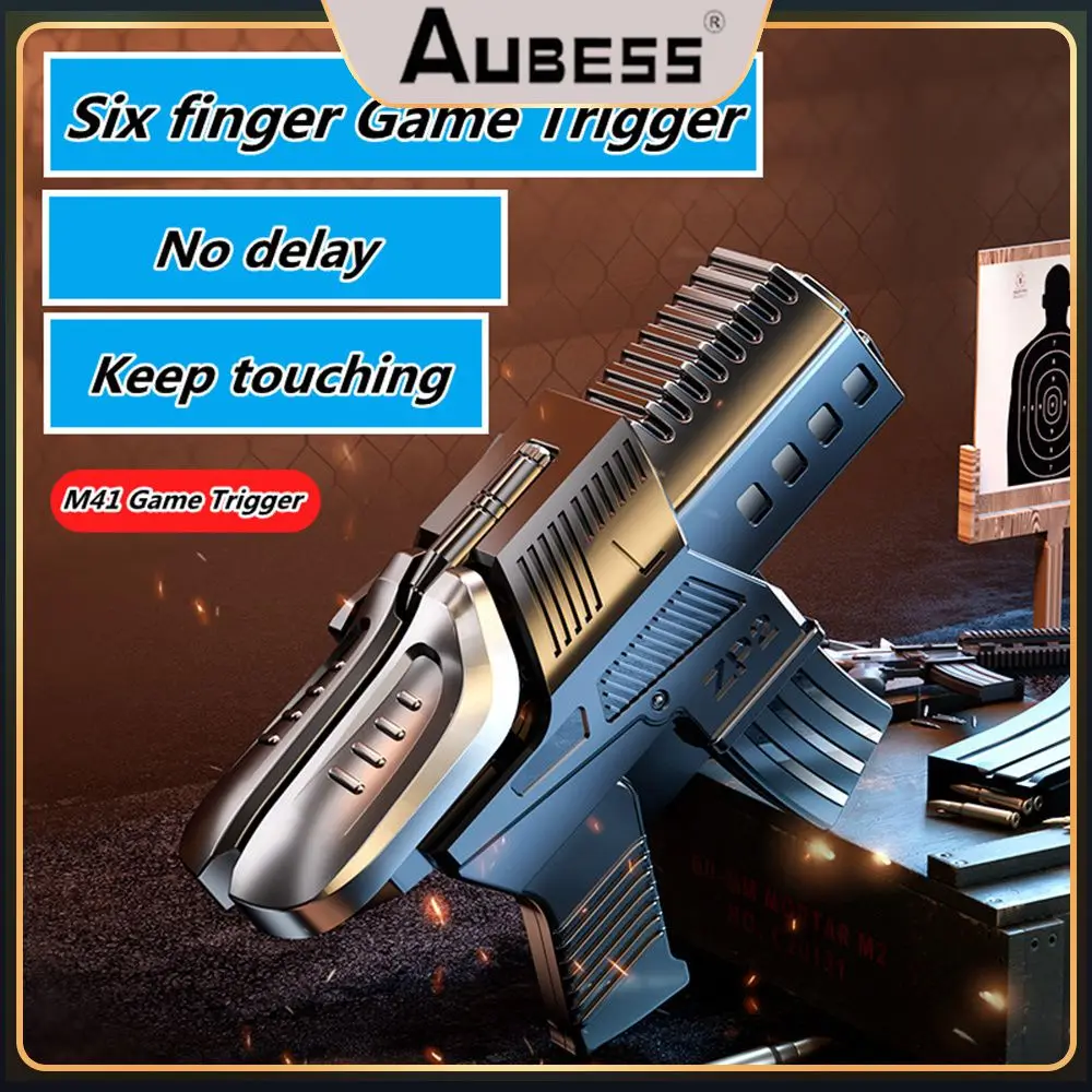 

4 Output Heads Shooting Trigger Six-finger Game Triggers Universal Shooting Games Handle Flexible Game Accessories Pc New
