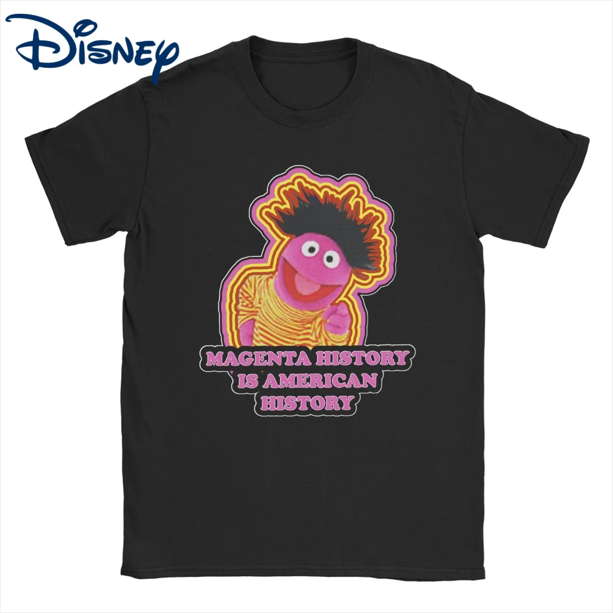 

Men Women Magenta History Month Disney The Muppets Show T Shirt Cotton Tops Cool Short Sleeve O Neck Tees Adult T-Shirts
