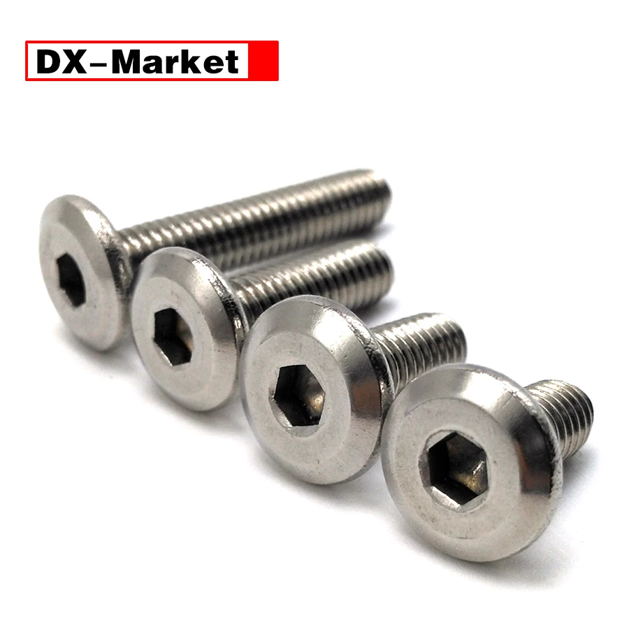 

[DX-market] плоские винты с шестигранной головкой М6, производитель крепежей для мебели из нержавеющей стали 304, A013