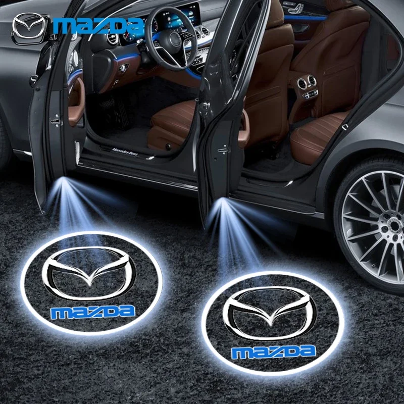 1/2 шт. автомобильная HD-проекторная лампа для двери автомобиля беспроводная