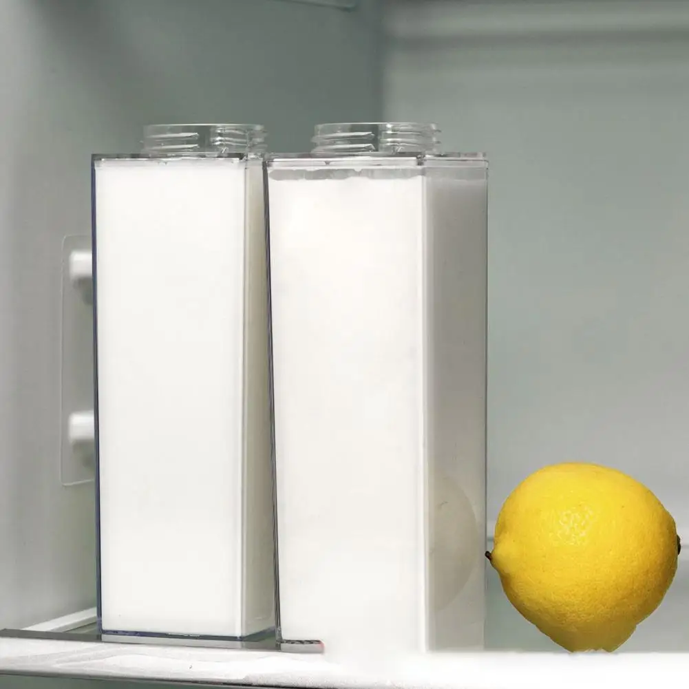

Juice Bottle Durable No Leakage Clear Milk Carton Shaped Beverage Container for Sporting Camping Water Bottle Water Bottle