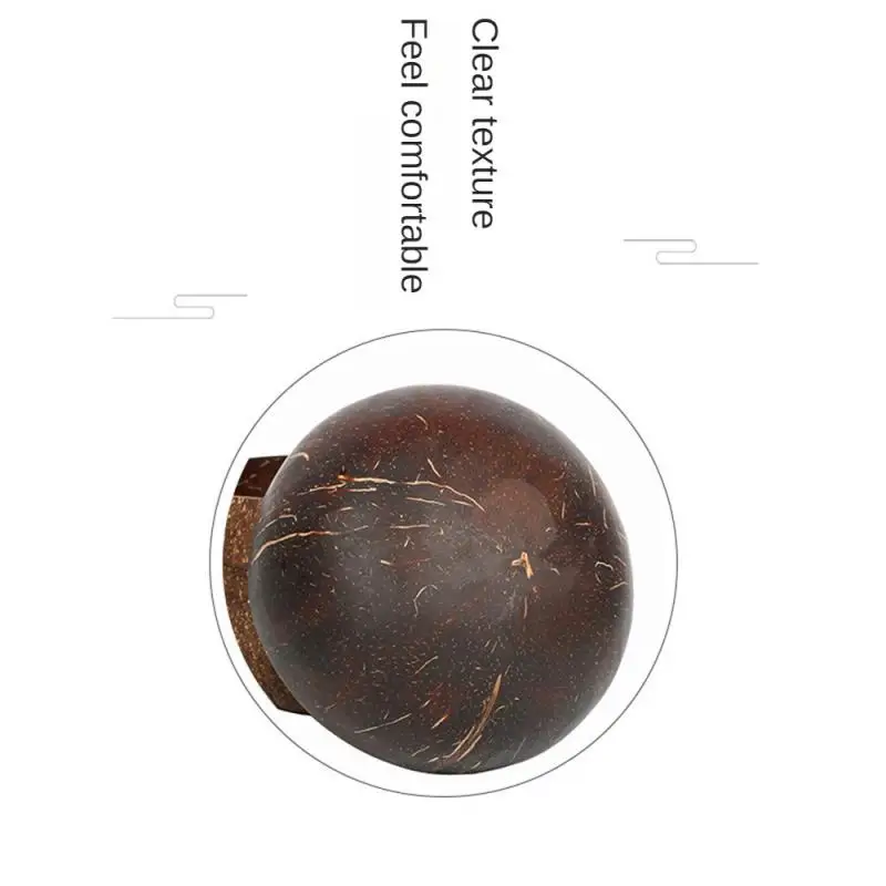 Деревянная чаша для кокоса ручной работы гладкая подлинность хорошие вещи дома