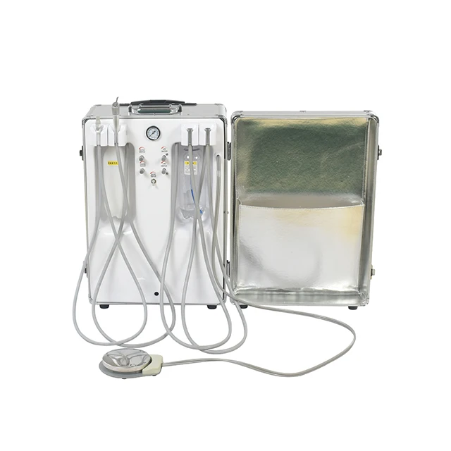 

Portable Dental Unit Built In Air Compressor Surgery 3 Way Syringe Orthodontics Dentist Accessories Dentistry Materials