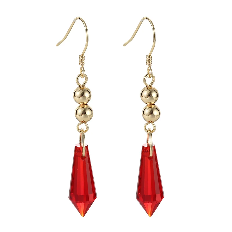 

Anime Genshin Impact Tartaglia Earrings Ear Hook Yuanshen Dadalia Earrings Crystal Drop Earring Gift High Quality