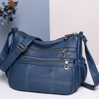 casual high capacity crossbody bag for women luxury high quality soft pu leather shoulder bags 2022 new designer handbag purses