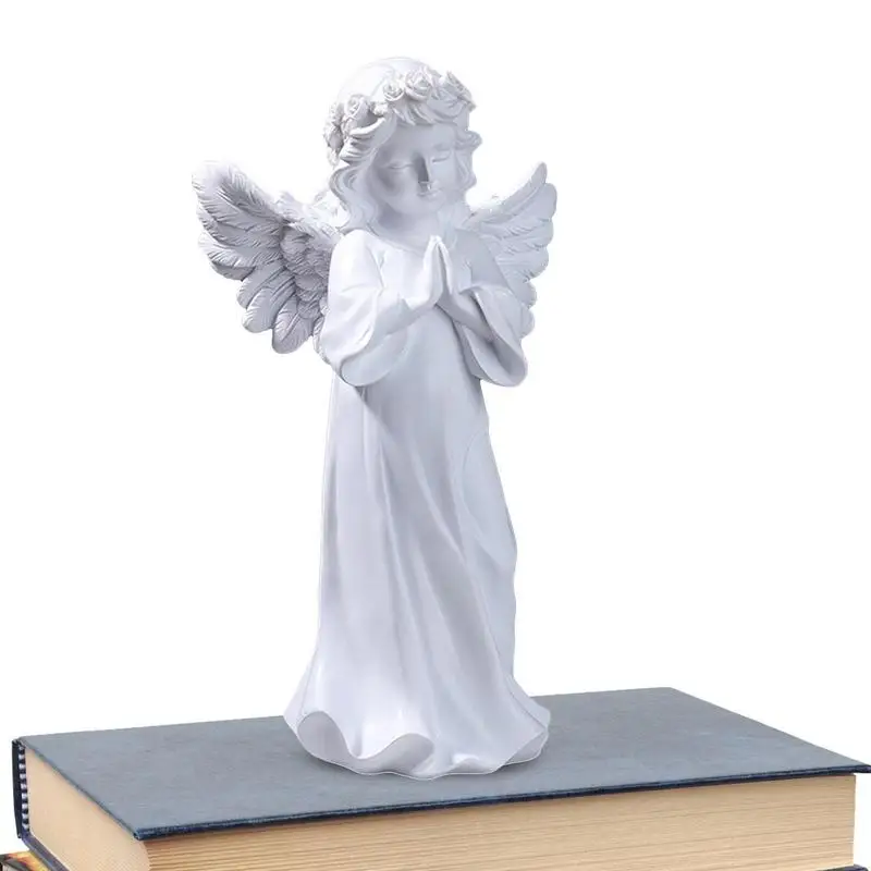 

Nordic Angel Figurines Praying Cherub Statues Resin Miniatures Ornament Indoor Outdoor Home Garden Aesthetic Decor Dropship