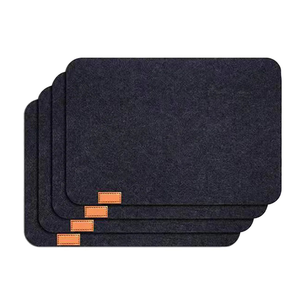 

Felt Placemats Table Mats Coasters Heatchristmas Place Mat Resistant Pads Dinning Thick Wool Placemat Holder Drink Coaster