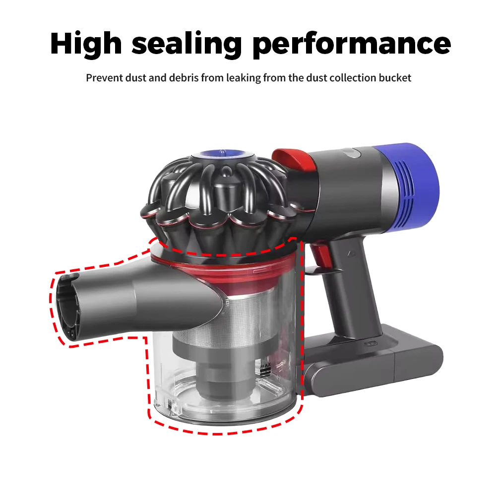 Фото Сменный контейнер для мусора для пылесосов Dyson V7 V8 SV10 SV11, ручной беспроводной пылесос, аксессуары, запасные части. №4