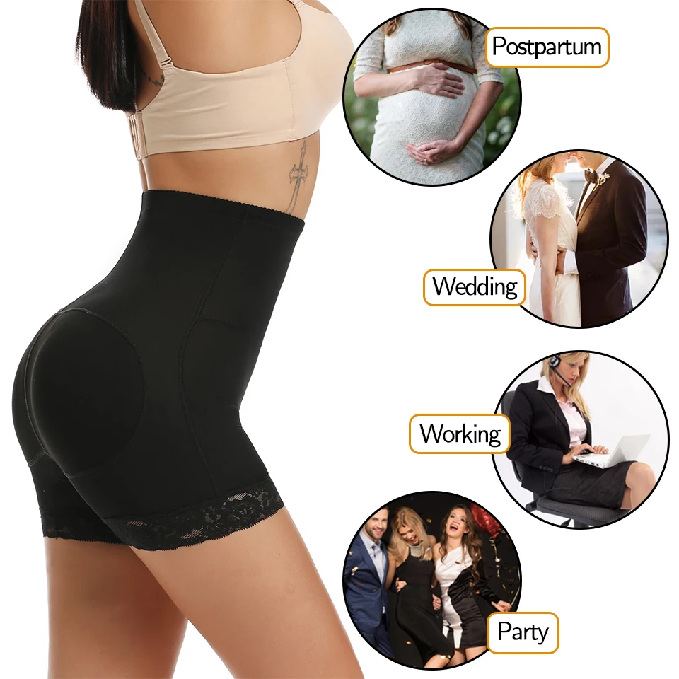 Женское корректирующее белье для подтяжки ягодиц нижнее с подкладкой шорты