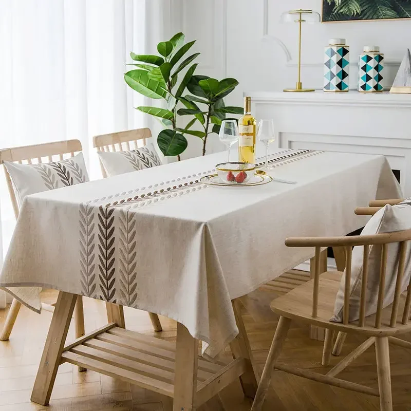 Скатерть из хлопка и льна в деревенском стиле, тяжелая скатерть с вышивкой для прямоугольника, водонепроницаемая крышка стола в фермерском доме с кисточками александр колесников тяжелая операция