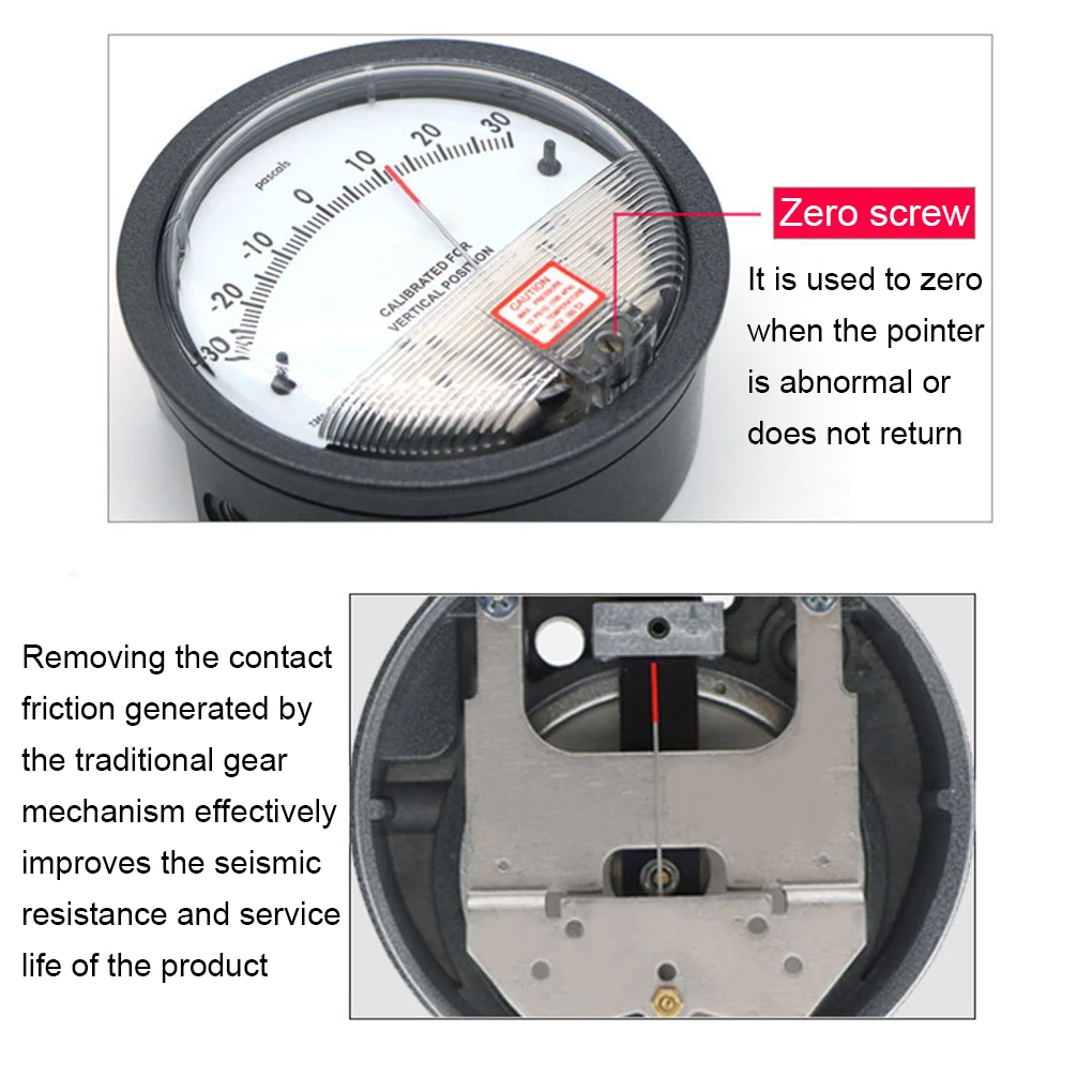 ABS фильтр для чистых комнат измерительный прибор Дифференциальный Манометр