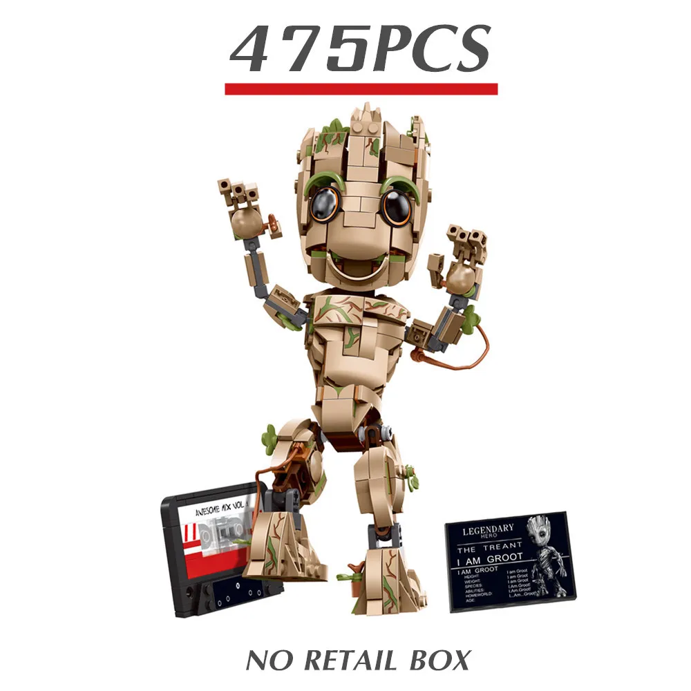 Конструктор Я супер стражи Галактики DISNEY Avenger кубики игрушка сделай сам подарок