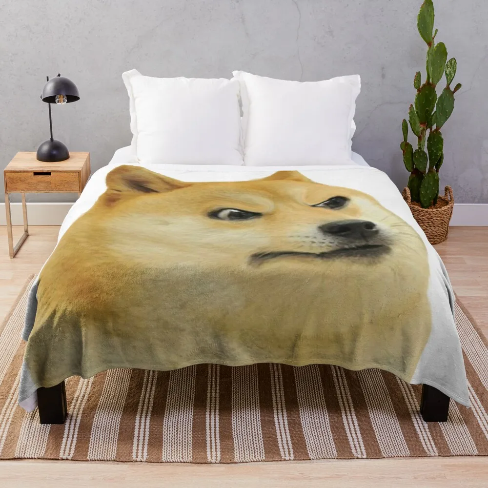 

Angry Doge Throw Blanket Flannels Blanket Sofas