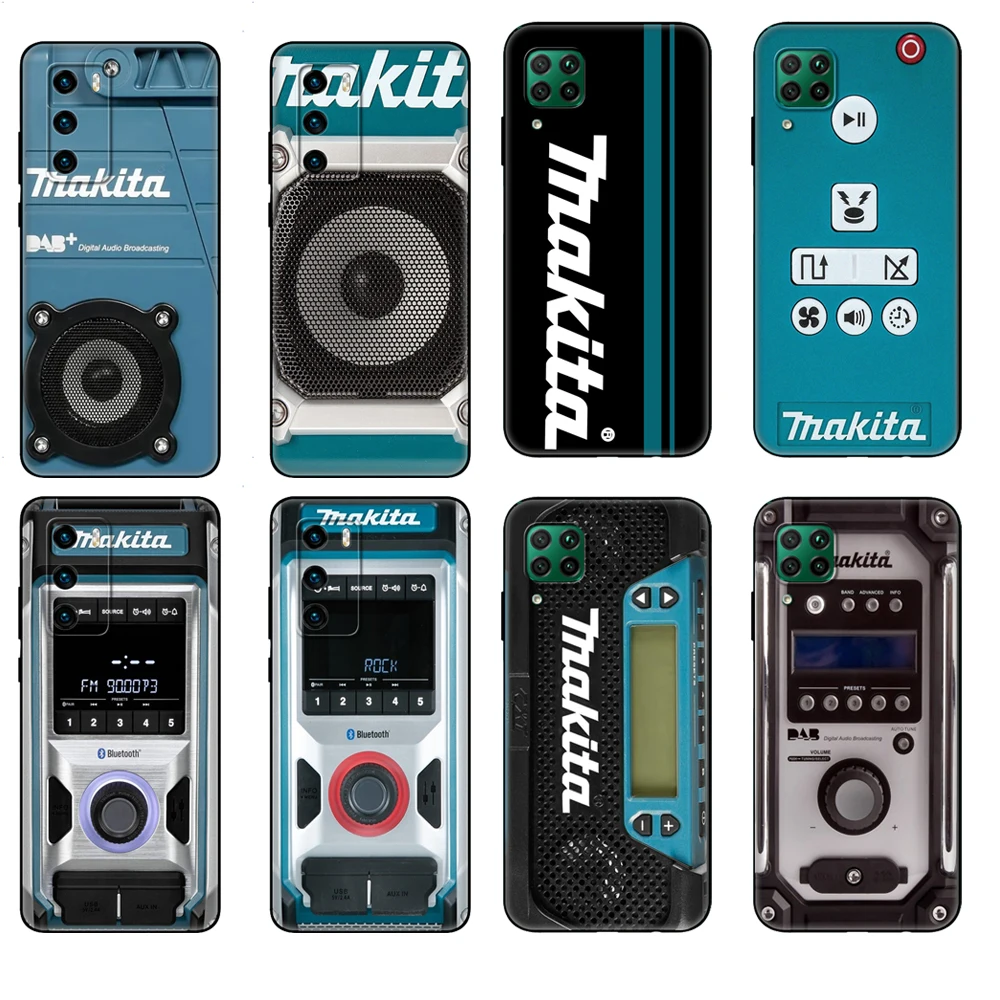 

Black tpu Case For Huawei P30 Lite P30 Pro P40 Case For Huawei P40 LITE E P Smart 2020 Case Cover Toolbox Brand Makita