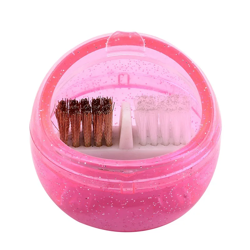 

1pc Nail Drill Bit Brush Copper Wire Remove Dust Cleaning Case Portable Tool Acrylic Gel Manicure Nail Art Equipment Cleaner Box