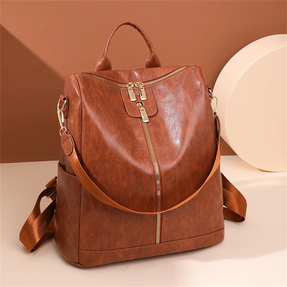 

Роскошный женский рюкзак, Повседневная дизайнерская Водонепроницаемая дорожная сумка, модные уличные рюкзаки, простые сумки через плечо и...