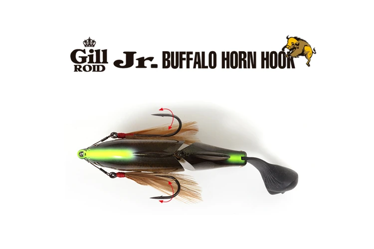 

Японский IMAKATSU GillROID Jr. Крючок из буйвола, боковой крючок из буйвола