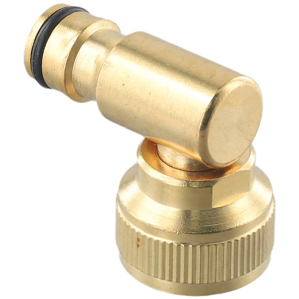 

Effective 5PCS Hose Reel Swivel Elbow Quick Connector 3/4in BSP Female Threaded Tap Connector Brass Material