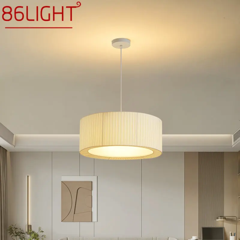 

86LIGHT Nordic Hanging Pendant Light LED Modern Creativity Simple White Chandelier Decor Lamp For Home Dining Bedroom