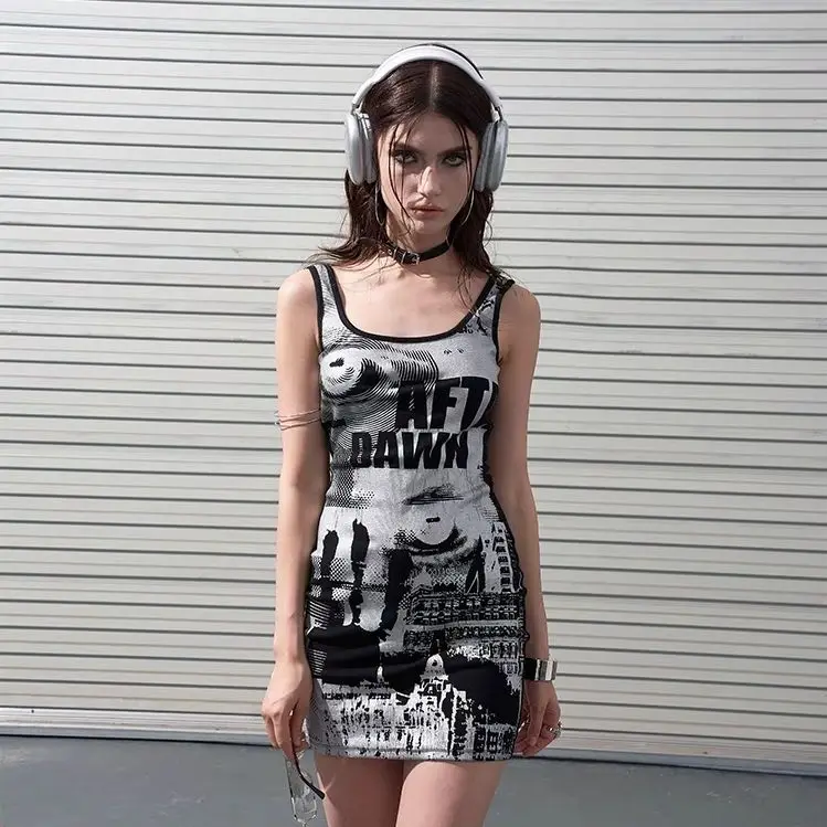 Металлическая Пряная Женская юбка контрастных цветов в стиле ретро облегающая