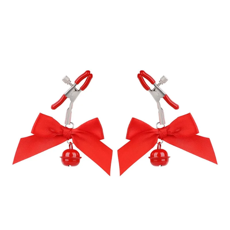 Милая черно-розовая женщина сексуальный регулируемый зажим для сосков грудь SM