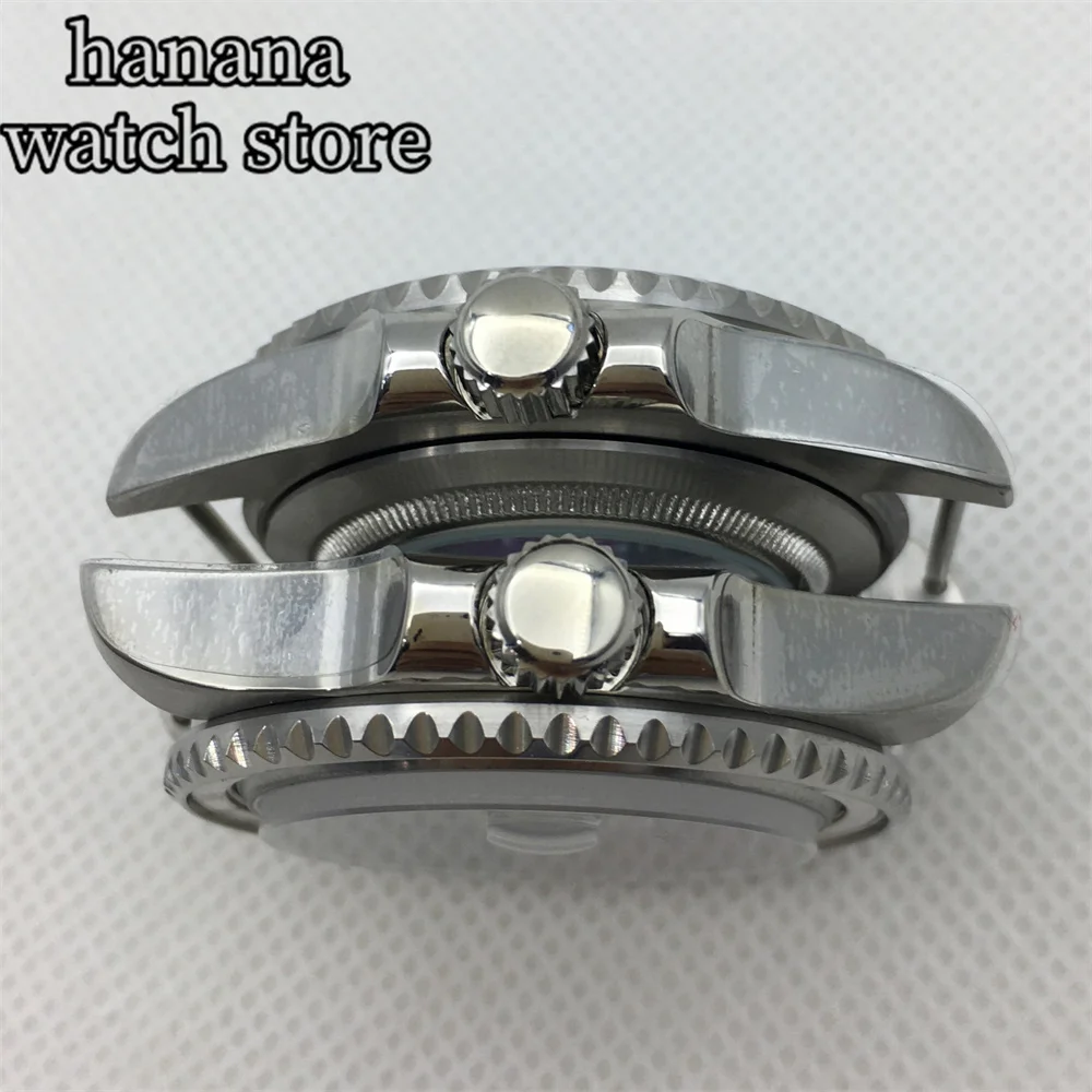 Кольцо BLIGER 40 мм серебристое Φ 120 с сапфировым стеклом черное синее белое зеленое