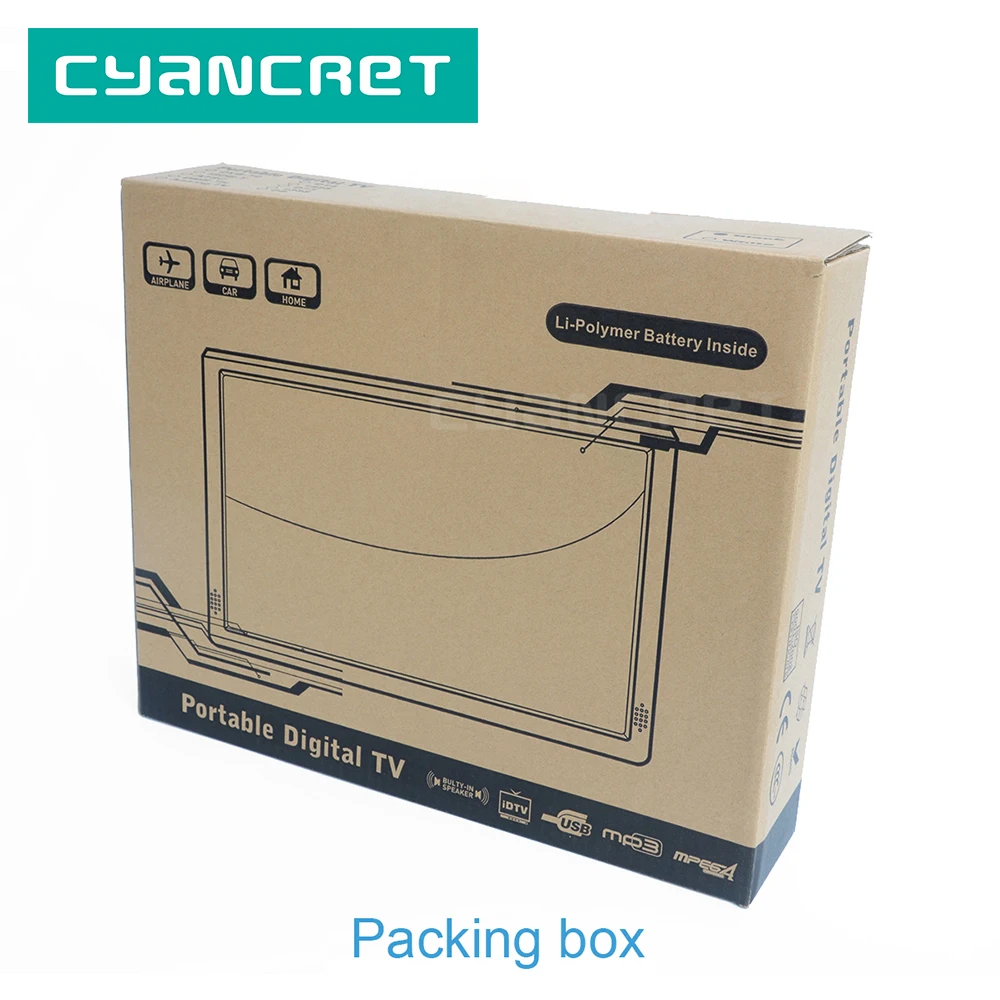 Портативный телевизор LEADSTAR D14 14 дюймов без аккумулятора цифровой и аналоговый