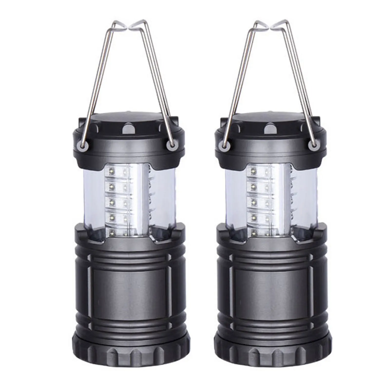 

2pcs Hiking Folding Handle Stretchable Portable COB LED Emergency Camping Lantern Outdoor Battery Powered Multifunctional Tent