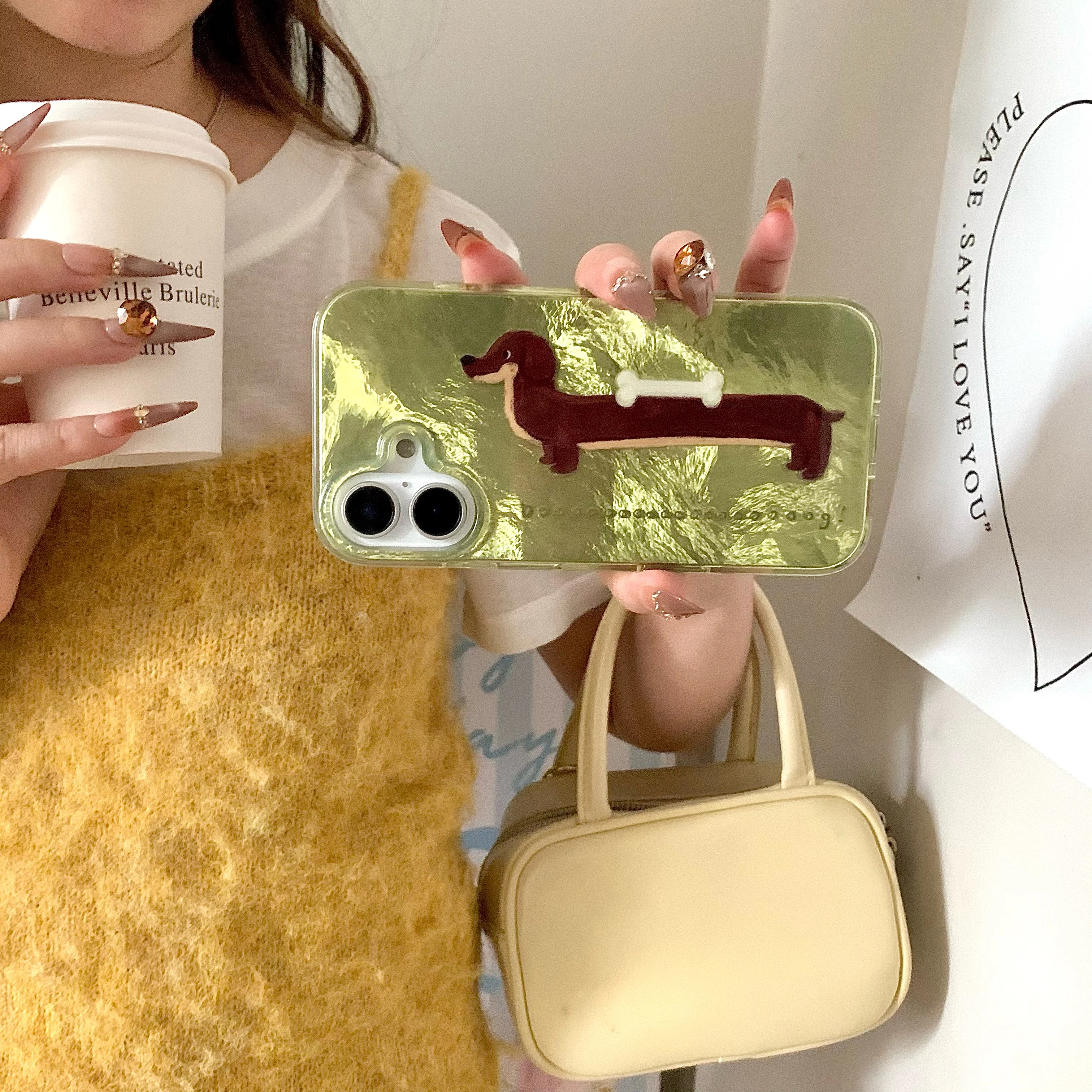 Чехол для iPhone 16 15 14 13 Pro Max с рисунком сосисок