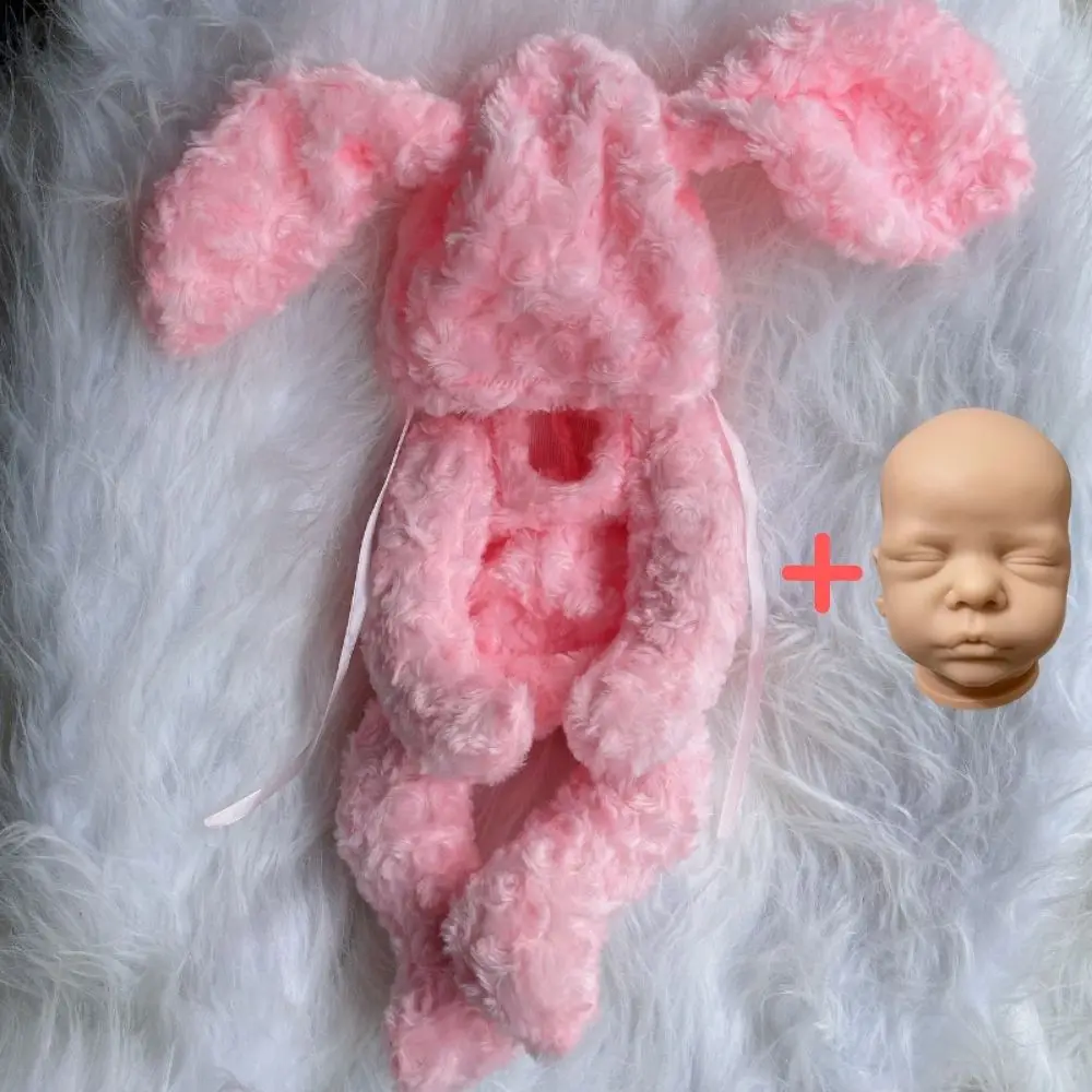 

Кукла-младенец, ромы с кроликом, Кукольное тело, Неокрашенная кукла для новорожденных, Игрушечная модель