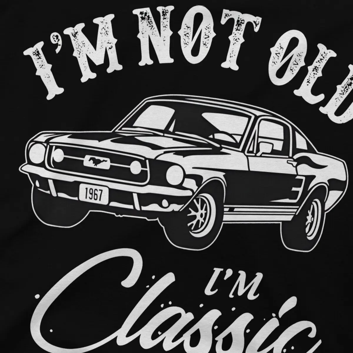 Мужская футболка с коротким рукавом круглым вырезом и принтом