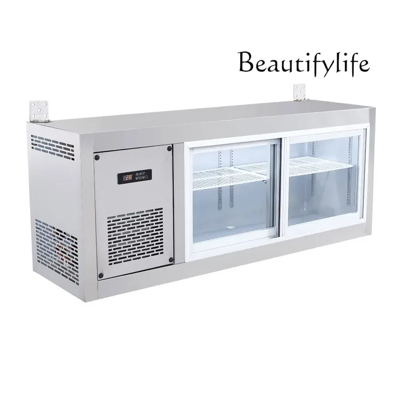 Настенный холодильный шкаф со стеклянной дверью верстак холодильник витрина