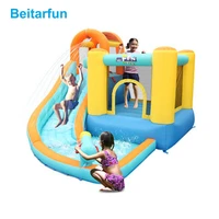 new arrival super slide inflatable bounce house castle moonwalk jumper bouncer with blower trampoline toy for kid toys retailer