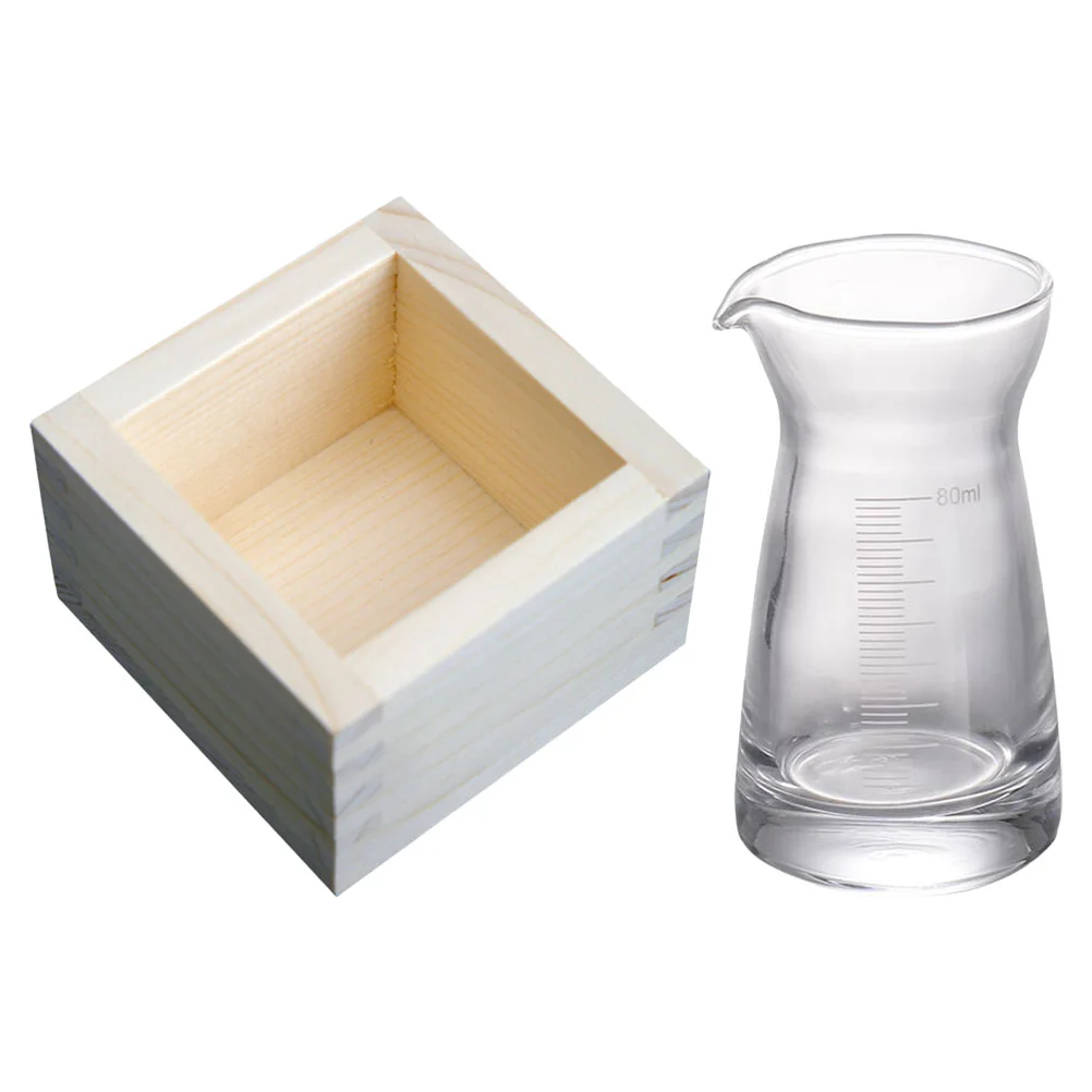 

1 Set Glass Traditional Japanese Small Japanese Glass Sake Set Sake Glasses Japanese Tea Cup for Party Banquet Kitchen Home