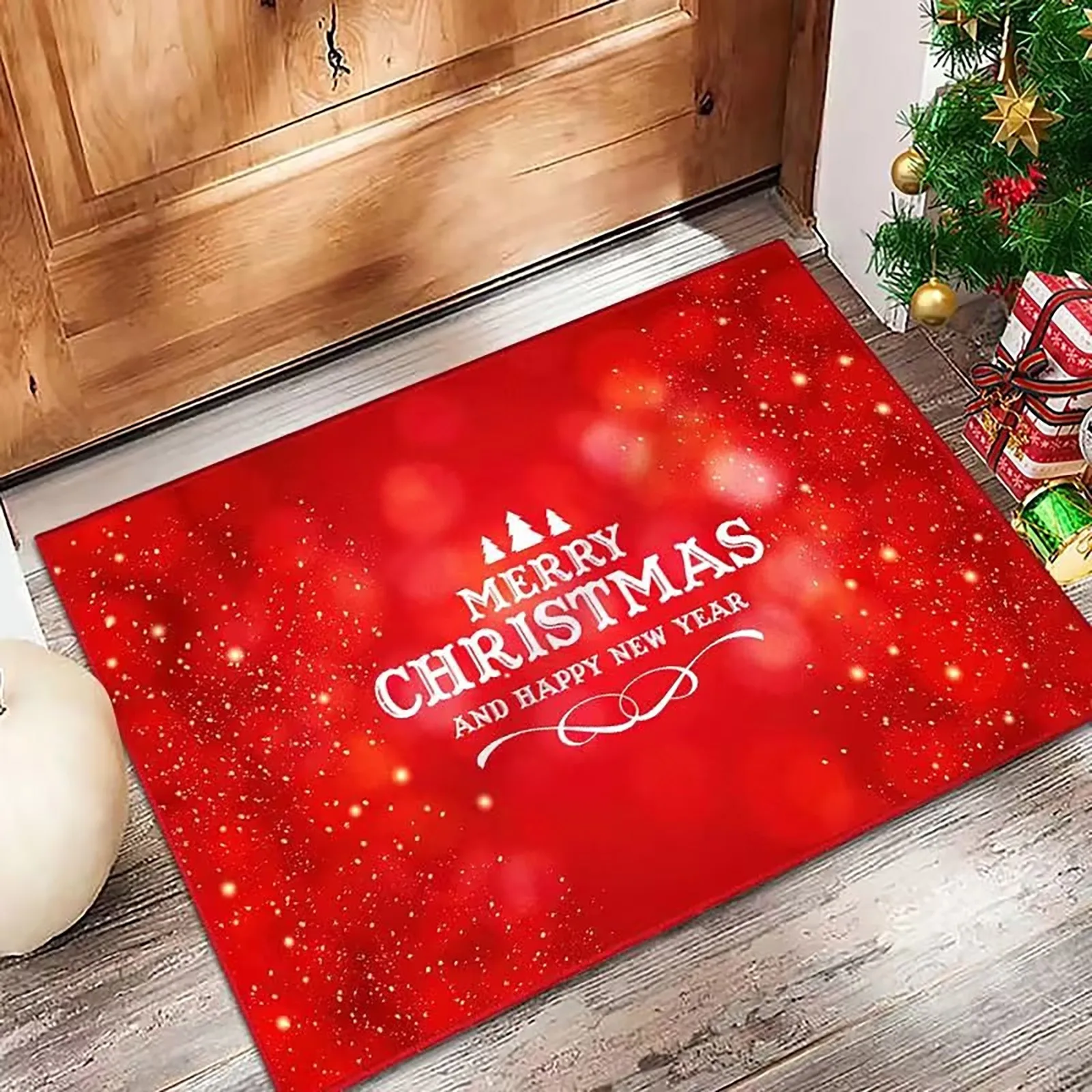 

Christmas Day Carpet Super Absorbent Microfiber Kitchen Mat Non Slip Machine Washable Christmas Carpet For Throw Blanket Pattern